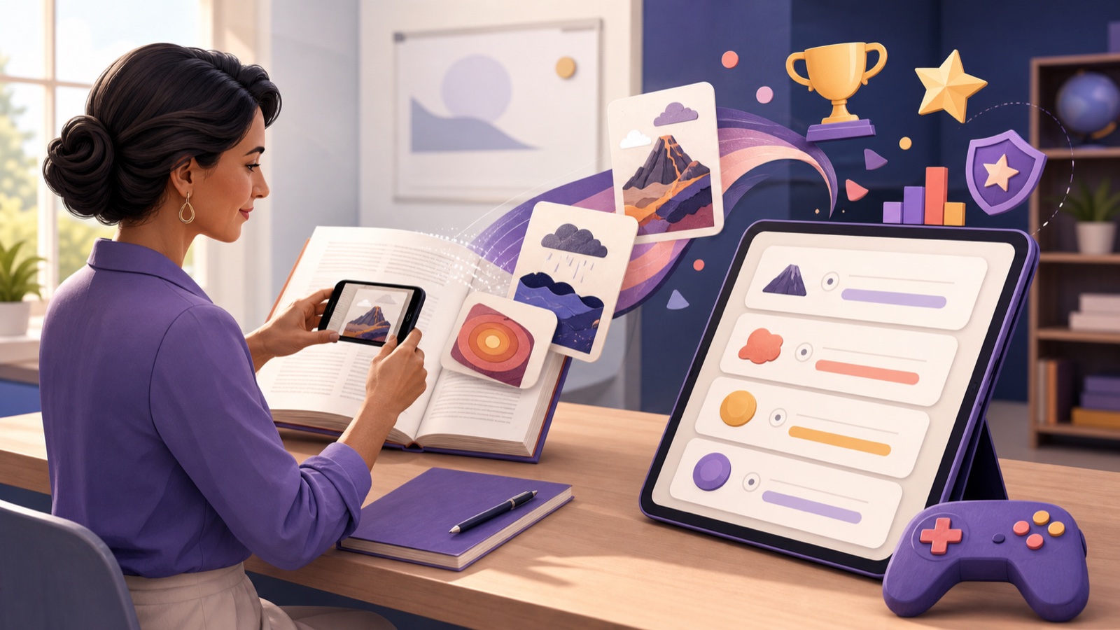 Cómo convertir la foto de un libro de texto en un juego interactivo